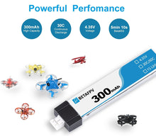 Load image into Gallery viewer, BETAFPV 300mAh 1S 30C HV Battery (8pcs)