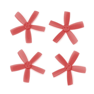 DYS 2" 5 Blade, Red Propeller - Set of 4 (2x CW, 2x CCW)