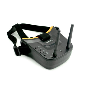 Mini FPV Goggles 480x320px with 5.8G 40ch Receiver Dual Antenna Built-in Battery