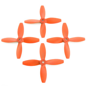 Lumenier 4x4x4 - 4 Blade Propeller (Set of 4 - Orange)