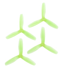 Load image into Gallery viewer, RaceKraft 5x4.5 Clear Blunt Nose Tri-Blade (Set of 4 - Green)
