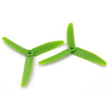 Load image into Gallery viewer, HQProp 5x4x3G CCW Propeller - 3 Blade (Green - 2 pack)