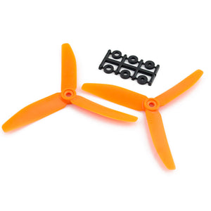 HQProp 5x4x3R - CW Propeller - 3 Blade (Orange - 2 pack)