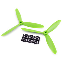 Load image into Gallery viewer, HQProp 6x4.5x3G CCW Propeller - 3 Blade (Green - 2 pack)