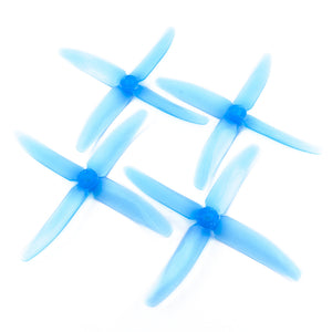 RaceKraft 5x4 Clear 4 Blade (Set of 4 - Blue)