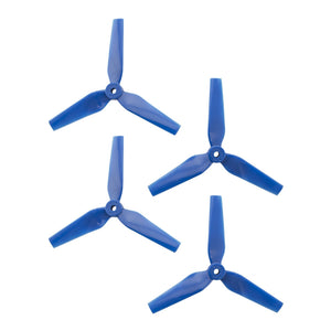 DAL 5x4.4 - 3 Blade, Blue Trapezoid Propeller - T5044  (Set of 4)