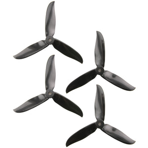 DAL 5x4.6 - 3 Blade, Black Cyclone Propeller - T5046C  (Set of 4)