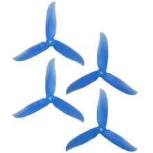 Load image into Gallery viewer, DAL 5x4.6 - 3 Blade, Crystal Blue Cyclone Propeller - T5046C  (Set of 4)