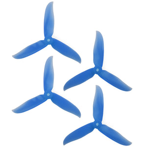 DAL 5x4.6 - 3 Blade, Crystal Blue Cyclone Propeller - T5046C  (Set of 4)