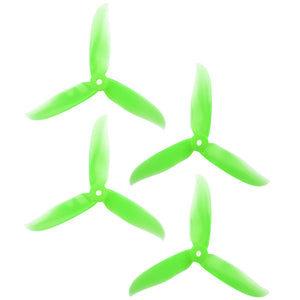 DAL 5x4.6 - 3 Blade, Crystal Green Cyclone Propeller - T5046C  (Set of 4)