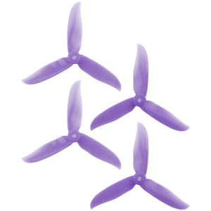 DAL 5x4.6 - 3 Blade, Crystal Purple Cyclone Propeller - T5046C  (Set of 4)