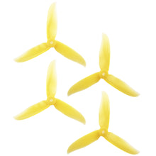 Load image into Gallery viewer, DAL 5x4.6 - 3 Blade, Crystal Yellow Cyclone Propeller - T5046C  (Set of 4)