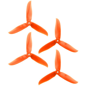 DAL 5x4.6 - 3 Blade, Orange Cyclone Propeller - T5046C  (Set of 4)