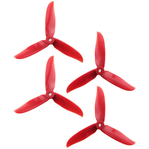 DAL 5x4.6 - 3 Blade, Red Cyclone Propeller - T5046C  (Set of 4)