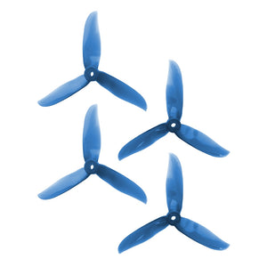 DAL 5x5 - 3 Blade, Crystal Blue Cyclone Propeller - T5050C  (Set of 4)