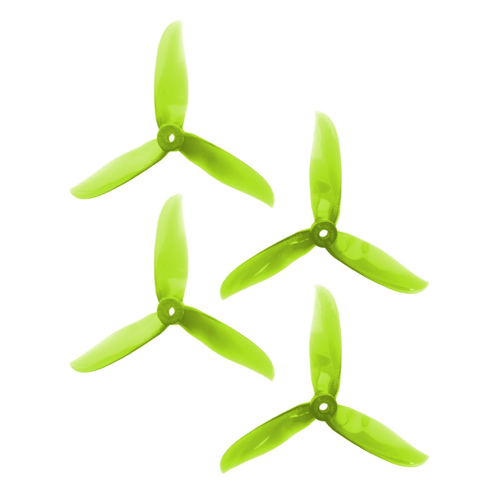 DAL 5x5 - 3 Blade, Crystal Green Cyclone Propeller - T5050C  (Set of 4)