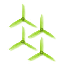 Load image into Gallery viewer, DAL 5x5 - 3 Blade, Crystal Green Cyclone Propeller - T5051C  (Set of 4)