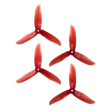 Load image into Gallery viewer, DAL 5x5 - 3 Blade, Crystal Red Cyclone Propeller - T5050C  (Set of 4)