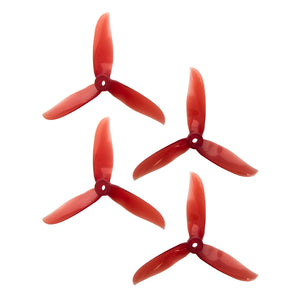 DAL 5x5 - 3 Blade, Crystal Red Cyclone Propeller - T5050C  (Set of 4)