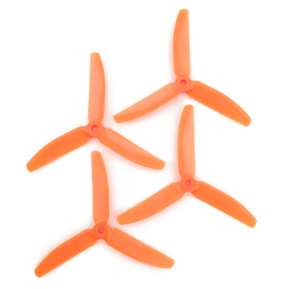 Gemfan 5x4 - 3 Blade Propellers - PC UnBreakable (Set of 4 - Orange)