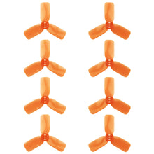 Load image into Gallery viewer, DYS 2&quot; 3 Blade, Orange Propeller - Set of 8 (4x CW, 4x CCW)