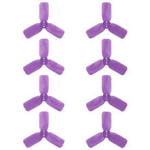 Load image into Gallery viewer, DYS 2&quot; 3 Blade, Purple Propeller - Set of 8 (4x CW, 4x CCW)