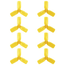 Load image into Gallery viewer, DYS 2&quot; 3 Blade, Yellow Propeller - Set of 8 (4x CW, 4x CCW)