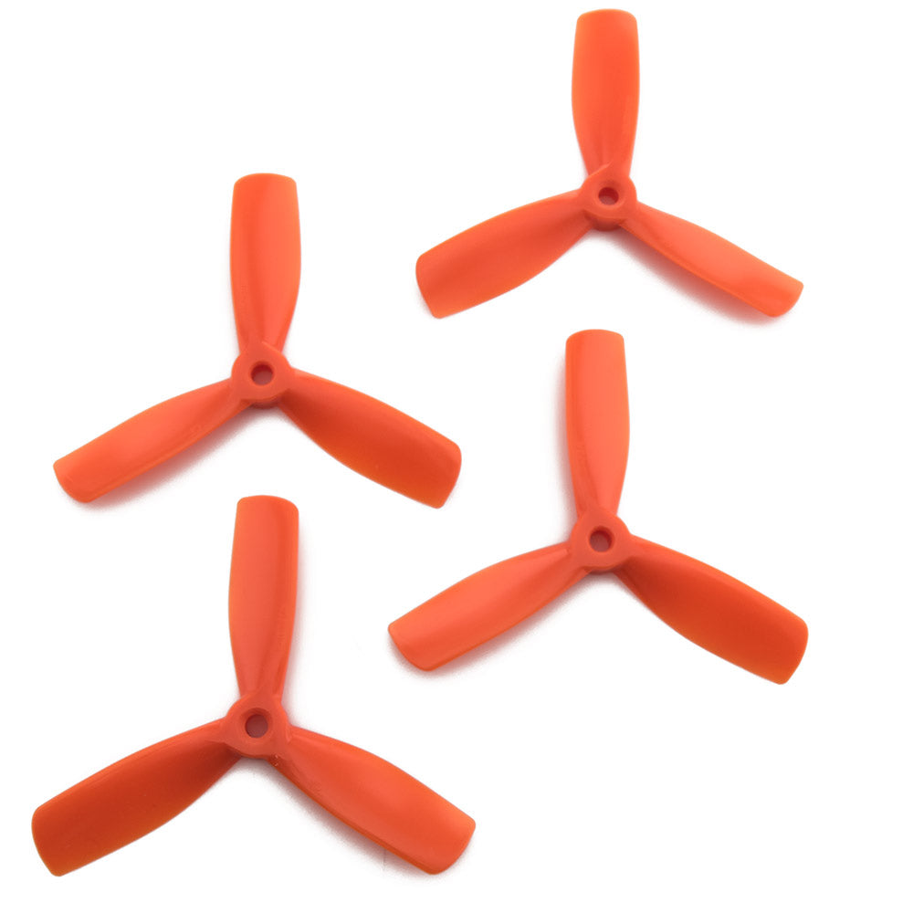 Gemfan 4x4.5 - Bullnose 3 Blade Propellers - PC UnBreakable (Set of 4 - Orange)