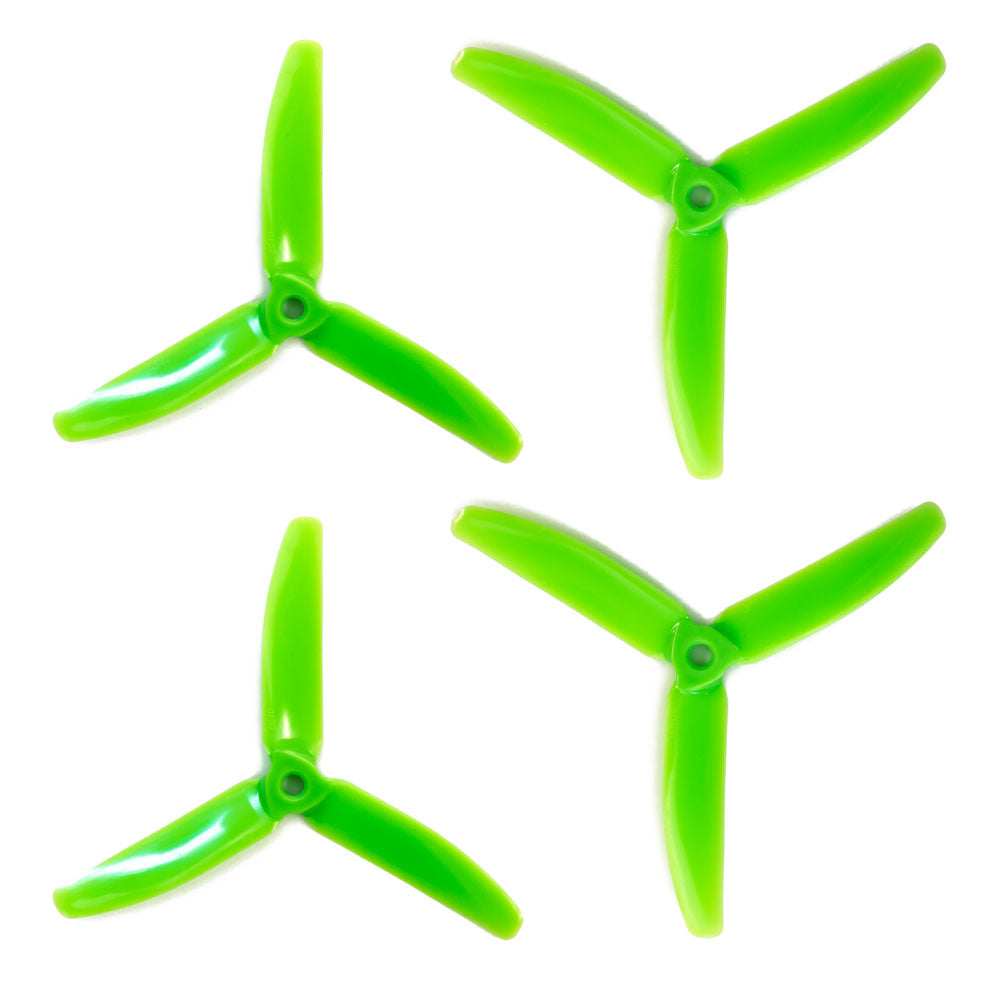 Gemfan 5x4 - 3 Blade Propellers - PC UnBreakable (Set of 4 - Green)