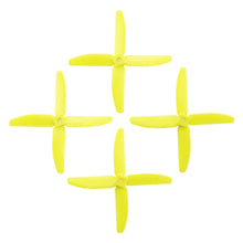 Load image into Gallery viewer, Gemfan 5x4 - Fura Flow Yellow 4 Blade Master Props (Set of 4)