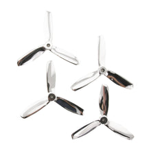 Load image into Gallery viewer, Gemfan 5x4.5 - PShaw Chrome Bullnose 3 Blade Master Propellers (Set of 4)