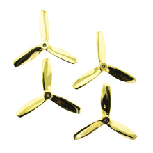 Load image into Gallery viewer, Gemfan 5x4.5 - Ghost Gold Bullnose 3 Blade Master Propellers (Set of 4)