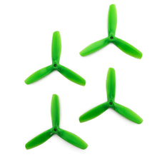Load image into Gallery viewer, Gemfan 5x5 - Bullnose 3 Blade Propellers - PC UnBreakable (Set of 4 - Green)