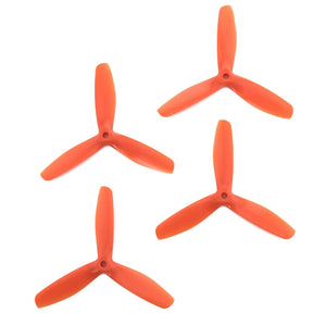 Gemfan 5x5 - Bullnose 3 Blade Propellers - PC UnBreakable (Set of 4 - Orange)