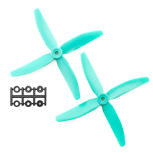 Load image into Gallery viewer, HQProp 5x4x4 Skitzo CCW Propeller - 4 Blade (2 Pack - Blue)