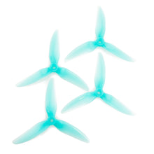 Load image into Gallery viewer, HQProp DP 5x4.8x3 PC V1S Light Blue Propeller - 3 Blade (2CW+2CCW)