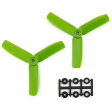 Load image into Gallery viewer, HQProp 4x4x3G CCW Propeller - 3 Blade (2 Pack - Green Nylon Glass Fiber)