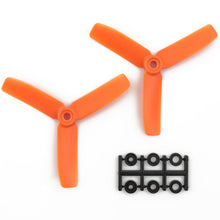 Load image into Gallery viewer, HQProp 4x4x3RO CW Propeller - 3 Blade (2 Pack - Orange Nylon Glass Fiber)