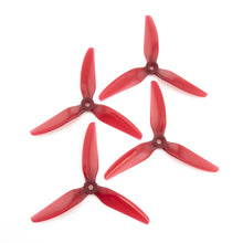 Load image into Gallery viewer, HQProp DP 5x4.5x3V1S PC - 3 Blades (Set of 4 - Light Red)