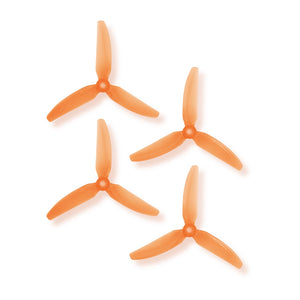 HQProp DP 5x4.3x3V1S Light Orange Propeller - 3 Blade (2CW+2CCW/Bag)