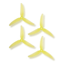 Load image into Gallery viewer, HQProp DP 5x4.3x3V1S Light Yellow Propeller - 3 Blade (2CW+2CCW/Bag)