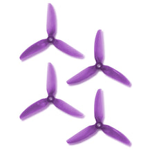 Load image into Gallery viewer, HQProp DP 5x4.8x3 PC V1S Light Purple Propeller - 3 Blade (2CW+2CCW)