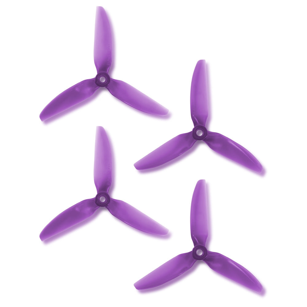 HQProp DP 5x4.8x3 PC V1S Light Purple Propeller - 3 Blade (2CW+2CCW)