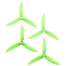 Load image into Gallery viewer, HQProp DP 5x4x3 PC V1S Light Green Propeller - 3 Blade (2CW+2CCW/Bag)