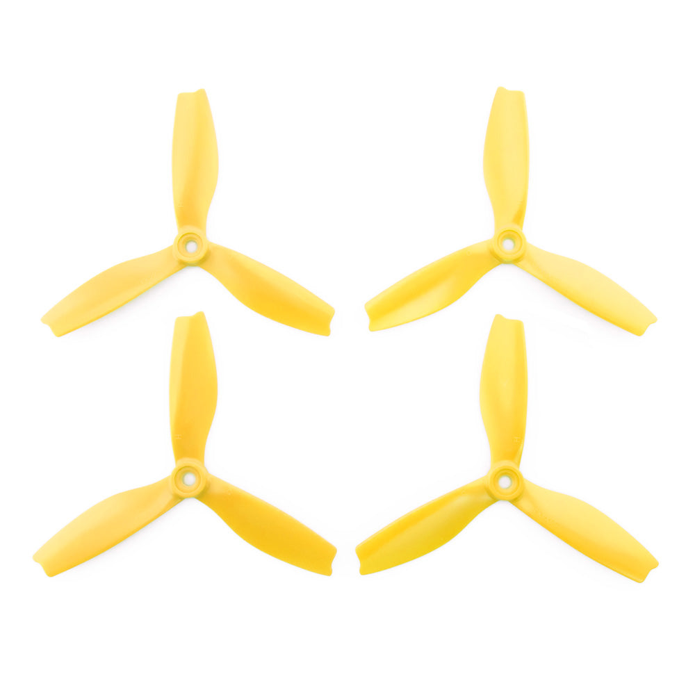 HQProp DPS Yellow 5x4x3 Propeller - 3 Blade (Set of 4 - Nylon)