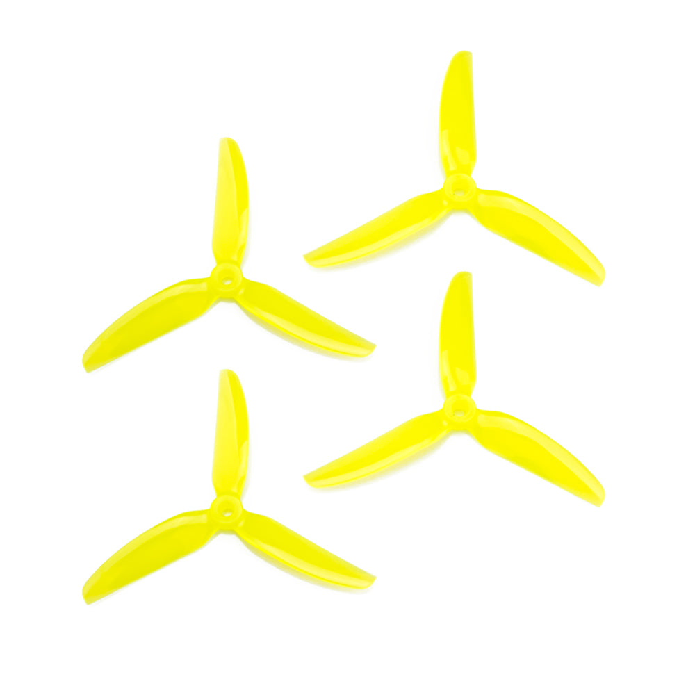 HQProp Freestyle DP 5X4.3X3V2S Propeller (Set of 4 - Fluorescent Yellow)