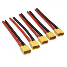 Load image into Gallery viewer, XT60 Lipo Pigtail 12AWG (5pcs)