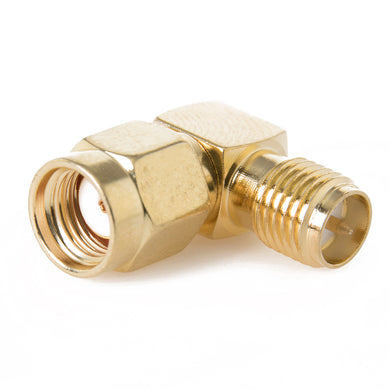 90 Degree RP SMA Male to RP SMA Female Adapter