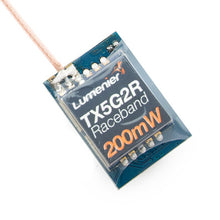 Load image into Gallery viewer, Lumenier TX5G2R Mini 200mW 5.8GHz FPV Transmitter with Raceband (w/ pigtail SMA)