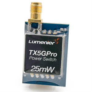 Lumenier TX5GPro Mini 25mW 5.8GHz FPV Transmitter with Power Switch